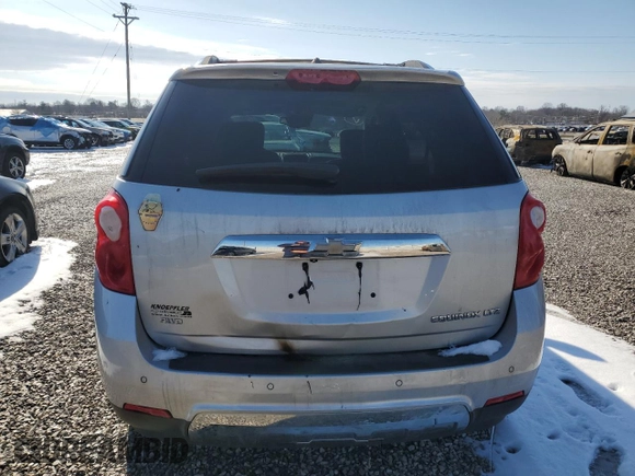 2014 Chevrolet Equinox LTZ with VIN 2GNFLHEK3E6210320, listed as a Copart auction lot 80425524 with 148,106 mi miles and Salvage Title. Bid and sale history available at carsss.com. Image 6.