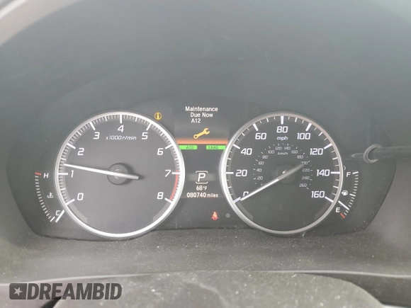 2016 Acura ILX with VIN 19UDE2F33GA005845, listed as a Copart auction lot 50040775 with 80,740 mi miles and Salvage Title. Bid and sale history available at carsss.com. Image 9.