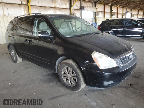 2012 Kia Sedona LX with VIN KNDMG4C76C6422370, listed as a Copart auction lot 75737224 with 282,233 mi miles and Clean Title. Bid and sale history available at carsss.com. Image 4.