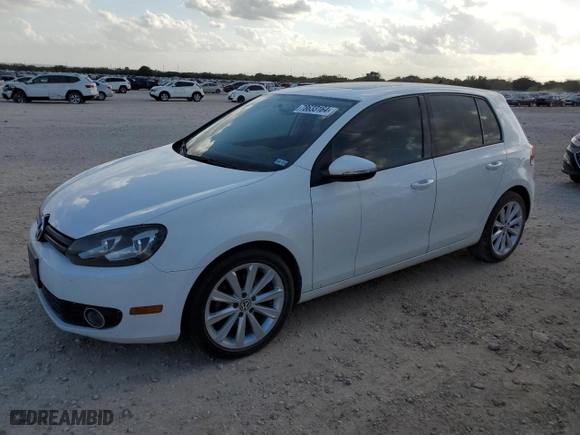 2013 Volkswagen Golf TDI w/Sunroof & Nav with VIN WVWNM7AJ6DW015583, listed as a Copart auction lot 78633164 with 141,069 mi miles and Salvage Title. Bid and sale history available at carsss.com. Image 1.