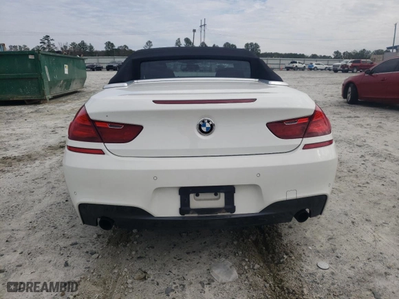 2012 BMW 6 Series 640i with VIN WBALW7C56CDX58172, listed as a Copart auction lot 44383255 with 140,240 mi miles and Salvage Title. Bid and sale history available at carsss.com. Image 6.