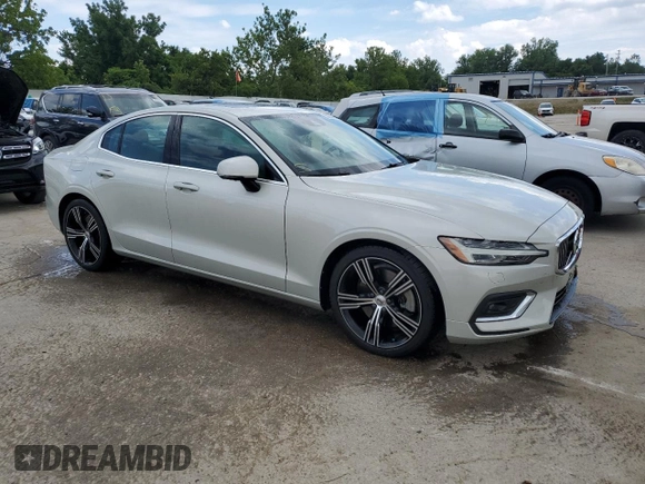 2019 Volvo S60 Inscription with VIN 7JRA22TL6KG009359, listed as a Copart auction lot 59859374 with 25,367 mi miles and Salvage Title. Bid and sale history available at carsss.com. Image 4.