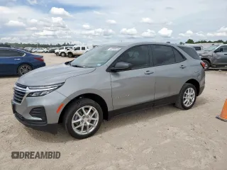 2024 Chevrolet Equinox LS with VIN 3GNAXHEG0RL338302, listed as a Copart auction lot 62508325 with 15,953 mi miles and Salvage title. Bid and sale history available at DreamBid. Image 1.