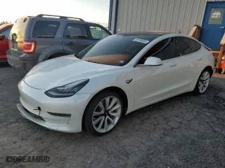 2019 Tesla Model 3 Long Range with VIN 5YJ3E1EB3KF494308, listed as a Copart auction lot 88750855 with 81,765 mi miles and Salvage Title. Bid and sale history available at carsss.com. Image 1.