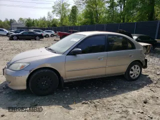 2004 Honda Civic LX with VIN 1HGES16584L016722, listed as a Copart auction lot 55121515 with 169,165 mi miles and Salvage Title. Bid and sale history available at DreamBid. Image 1.