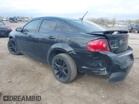 2014 Dodge Avenger SE with VIN 1C3CDZAB3EN227140, listed as a IAAI auction lot 41902144 with 109,750 mi miles and . Bid and sale history available at DreamBid. Image 3.