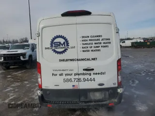 2020 Ford Transit Cargo with VIN 1FTBR2C88LKA01305, listed as a Copart auction lot 43943315 with 125,861 mi miles and Non Repairable. Bid and sale history available at carsss.com. Image 6.