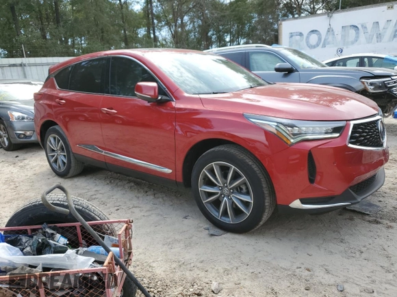2023 Acura RDX w/Technology Package with VIN 5J8TC1H53PL009053, listed as a Copart auction lot 47217595 with 3,966 mi miles and Salvage Title. Bid and sale history available at carsss.com. Image 4.