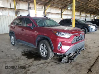 2019 Toyota RAV4 Hybrid XLE with VIN 2T3RWRFV7KW018121, listed as a Copart auction lot 53134755 with 184,512 mi miles and Clean Title. Bid and sale history available at carsss.com. Image 4.