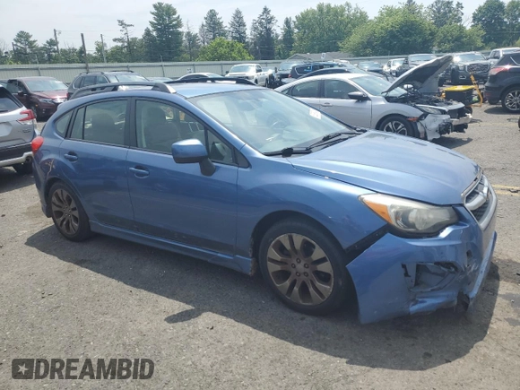 2014 Subaru Impreza Special Sports Limited with VIN JF1GPAR69E8282869, listed as a Copart auction lot 62980425 with 45,289 mi miles and Salvage title. Bid and sale history available at DreamBid. Image 4.