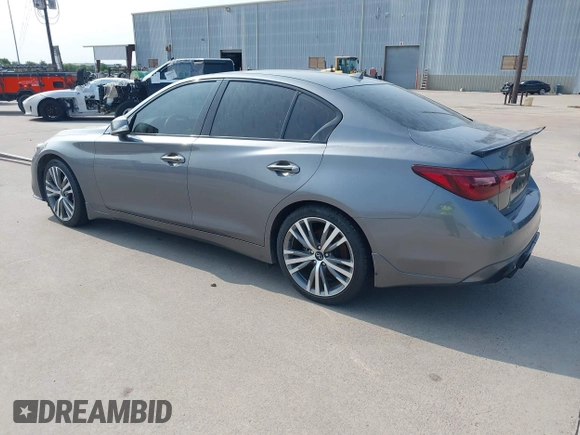 2021 Infiniti Q50 Sensory with VIN JN1EV7CP5MM703829, listed as a IAAI auction lot 41951117 with 60,314 mi miles and . Bid and sale history available at DreamBid. Image 3.