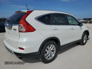 2015 Honda CR-V EX-L with VIN 5J6RM4H75FL040998, listed as a Copart auction lot 45461775 with 124,453 mi miles and Salvage Title. Bid and sale history available at carsss.com. Image 3.