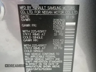 2020 Nissan Rogue SV z VIN KNMAT2MTXLP523694, wystawiony jako Copart lot #53279835 z przebiegiem 49 825 mil mil oraz Szkoda całkowita • Salvage title. Historia ofert i sprzedaży dostępna na DreamBid. Obrazek 14.
