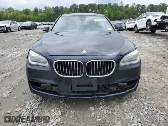 2015 BMW 7 Series 750Li with VIN WBAYE8C50FD781398, listed as a Copart auction lot 49519484 with 54,075 mi miles and Salvage Title. Bid and sale history available at carsss.com. Image 5.