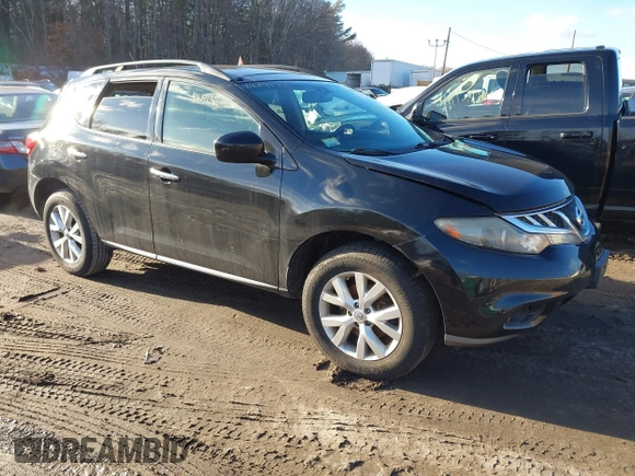 2013 Nissan Murano SV with VIN JN8AZ1MW1DW319025, listed as a IAAI auction lot 41619136 with 137,207 mi miles. Bid and sale history available at carsss.com. Image 1.