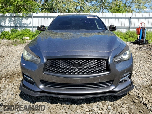 2014 Infiniti Q50 Premium with VIN JN1BV7AR4EM687969, listed as a Copart auction lot 55924805 with 174,625 mi miles and Salvage Title. Bid and sale history available at DreamBid. Image 5.