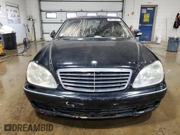 2004 Mercedes-Benz S 430 with VIN WDBNG83J64A405380, listed as a Copart auction lot 48613625 with 128,042 mi miles and Clean Title. Bid and sale history available at DreamBid. Image 5.