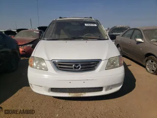 2001 Mazda MPV DX with VIN JM3LW28G010206405, listed as a Copart auction lot 75620144 with 124,517 mi miles and Clean Title. Bid and sale history available at carsss.com. Image 5.