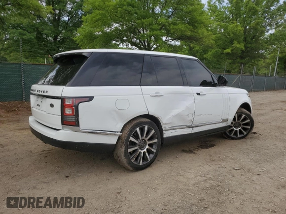 2014 Land Rover Range Rover Supercharged Autobiography with VIN SALGV2TF6EA154251, listed as a Copart auction lot 56212735 with 73,830 mi miles and Salvage title. Bid and sale history available at DreamBid. Image 3.