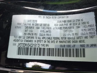 2010 Mazda CX-9 Touring with VIN JM3TB3MV5A0219172, listed as a IAAI auction lot 41541508 with Not Provided miles and . Bid and sale history available at carsss.com. Image 9.