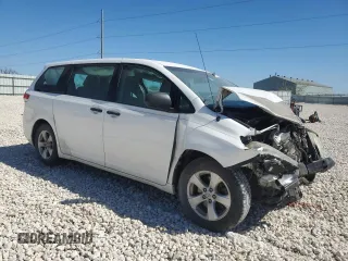 2014 Toyota Sienna L with VIN 5TDZK3DC9ES468417, listed as a Copart auction lot 49970045 with 168,176 mi miles and Salvage Title. Bid and sale history available at carsss.com. Image 4.