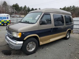 2001 Ford Econoline Cargo Recreational with VIN 1FDPE24L51HB59174, listed as a Copart auction lot 84857404 with 129,690 mi miles and Salvage Title. Bid and sale history available at DreamBid. Image 1.