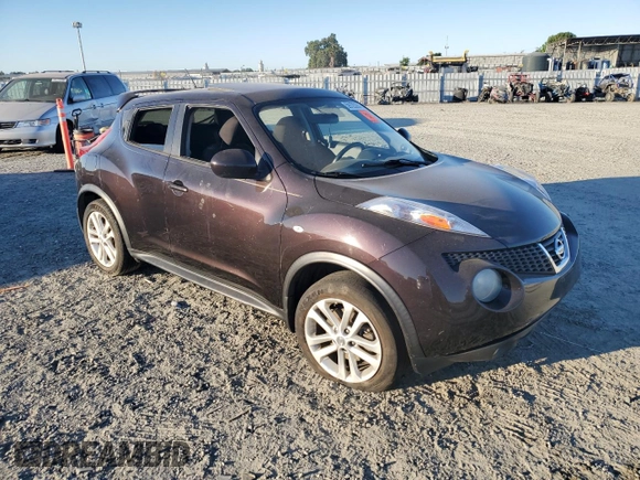 2014 Nissan Juke SV with VIN JN8AF5MV8ET364795, listed as a Copart auction lot 59125284 with Not Provided miles and Salvage Title. Bid and sale history available at DreamBid. Image 4.