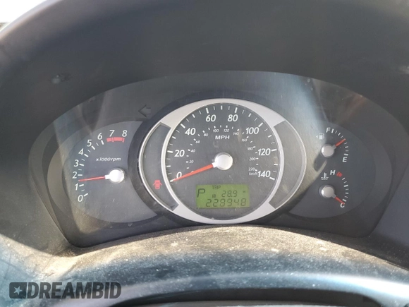 2008 Hyundai Tucson GLS with VIN KM8JM12B98U708552, listed as a Copart auction lot 52815575 with 228,948 mi miles and Salvage Title. Bid and sale history available at DreamBid. Image 9.