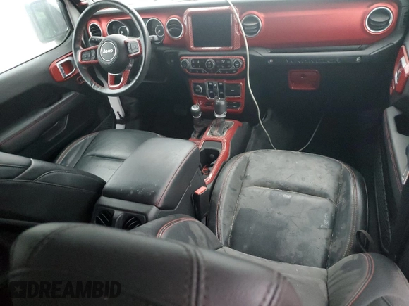 2021 Jeep Wrangler Unlimited Rubicon with VIN 1C4HJXFG9MW730828, listed as a Copart auction lot 45523055 with Not Provided miles and Clean Title. Bid and sale history available at DreamBid. Image 8.