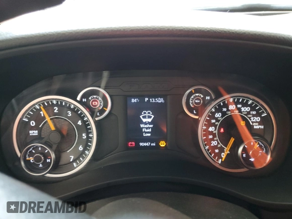 2021 Ram 2500 Tradesman with VIN 3C6UR5CJ4MG638608, listed as a Copart auction lot 53738125 with 90,447 mi miles and Salvage title. Bid and sale history available at DreamBid. Image 9.