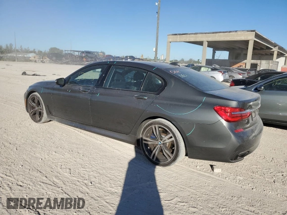 2019 BMW 7 Series 740i with VIN WBA7E2C55KB217471, listed as a Copart auction lot 37298003 with 53,293 mi miles. Bid and sale history available at carsss.com. Image 2.