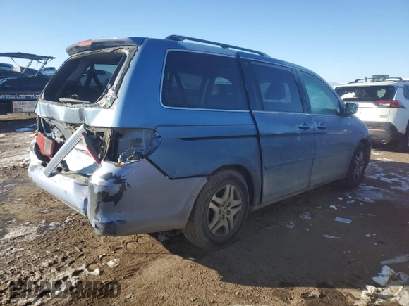 2006 Honda Odyssey EX-L with VIN 5FNRL387X6B013141, listed as a Copart auction lot 42909345 with 220,725 mi miles and Salvage Title. Bid and sale history available at carsss.com. Image 3.