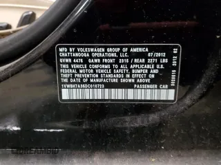 2013 Volkswagen Passat SE with VIN 1VWBH7A35DC010723, listed as a Copart auction lot 44300785 with 170,942 mi miles and Clean Title. Bid and sale history available at carsss.com. Image 13.