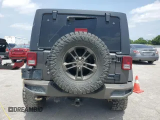2017 Jeep Wrangler Unlimited 75th Anniversary with VIN 1C4BJWEG2HL503506, listed as a Copart auction lot 57046545 with 114,478 mi miles and Salvage title. Bid and sale history available at DreamBid. Image 6.