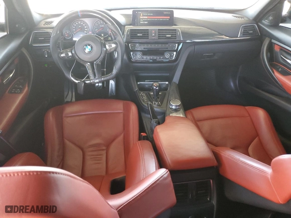 2018 BMW M3 with VIN WBS8M9C58J5J78545, listed as a Copart auction lot 48081745 with 48,166 mi miles and Salvage Title. Bid and sale history available at carsss.com. Image 8.