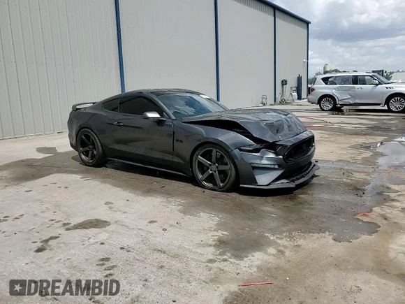 2019 Ford Mustang GT with VIN 1FA6P8CF3K5142116, listed as a Copart auction lot 55519545 with 48,058 mi miles and Salvage title. Bid and sale history available at DreamBid. Image 13.