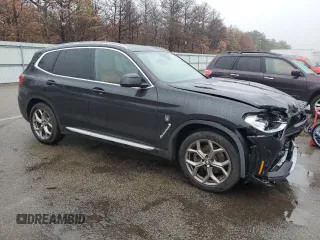 2021 BMW X3 xDrive30i with VIN 5UXTY5C0XM9F26203, listed as a Copart auction lot 44698984 with 37,923 mi miles and Non Repairable. Bid and sale history available at DreamBid. Image 4.