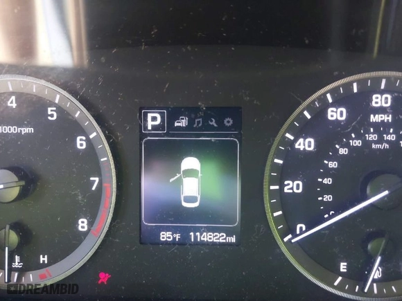 2015 Hyundai Sonata 2.4L Sport with VIN 5NPE34AFXFH213735, listed as a IAAI auction lot 42043045 with 114,822 mi miles. Bid and sale history available at carsss.com. Image 7.