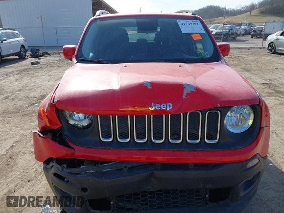 2015 Jeep Renegade Latitude with VIN ZACCJBBT3FPC45343, listed as a IAAI auction lot 41749291 with 49,608 mi miles. Bid and sale history available at carsss.com. Image 12.
