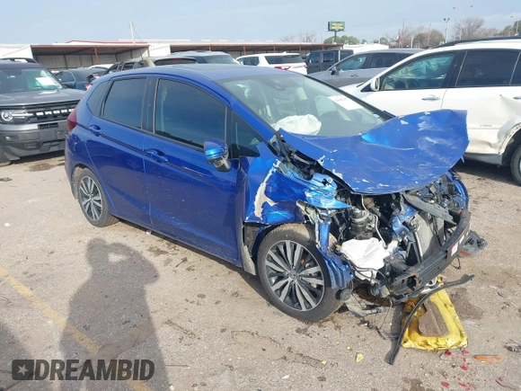 2019 Honda Fit EX with VIN 3HGGK5H80KM743176, listed as a IAAI auction lot 41681337 with 54,916 mi miles and . Bid and sale history available at DreamBid. Image 1.