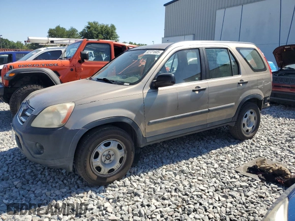 2006 Honda CR-V LX with VIN SHSRD68516U408525, listed as a Copart auction lot 52721685 with 213,827 mi miles and Salvage Title. Bid and sale history available at DreamBid. Image 1.