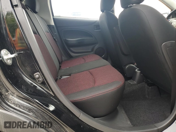 2024 Mitsubishi Mirage Black Edition with VIN ML32AWHJ5RH006531, listed as a Copart auction lot 56031835 with 6,800 mi miles and Clean title. Bid and sale history available at DreamBid. Image 10.