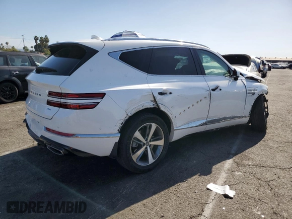 2023 Genesis GV80 with VIN KMUHBDSB0PU117175, listed as a Copart auction lot 56906235 with 41,720 mi miles and Salvage title. Bid and sale history available at DreamBid. Image 3.