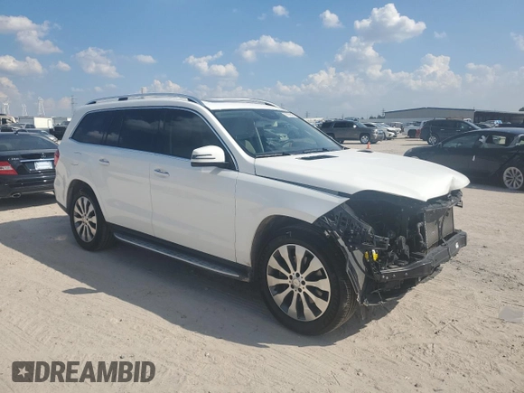 2017 Mercedes-Benz GLS 450 with VIN 4JGDF6EE9HA851724, listed as a Copart auction lot 71825474 with 38,626 mi miles and Salvage Title. Bid and sale history available at DreamBid. Image 4.