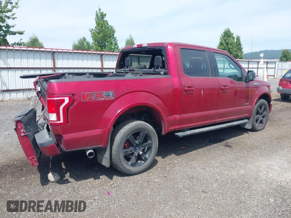 2016 Ford F-150 XLT with VIN 1FTEW1EP0GKF34632, listed as a IAAI auction lot 42554342 with 89,571 mi miles and . Bid and sale history available at DreamBid. Image 4.