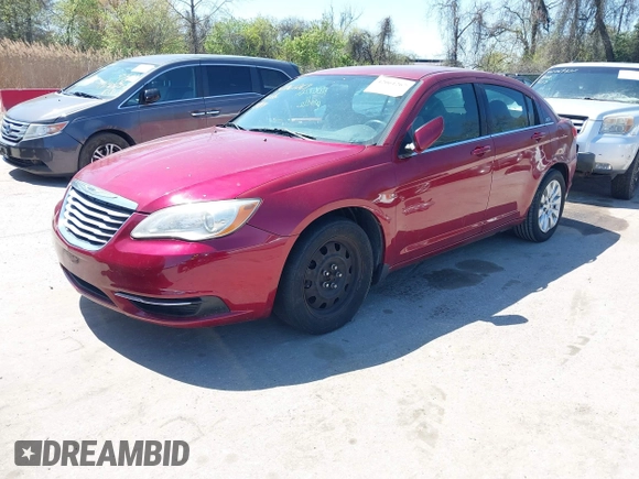2014 Chrysler 200 LX with VIN 1C3CCBAB6EN211685, listed as a IAAI auction lot 42061267 with 178,834 mi miles. Bid and sale history available at carsss.com. Image 2.