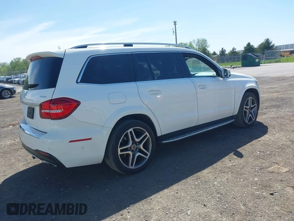 2019 Mercedes-Benz GLS 550 with VIN 4JGDF7DE8KB196691, listed as a IAAI auction lot 42301592 with 57,466 mi miles and . Bid and sale history available at DreamBid. Image 4.