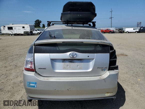 2005 Toyota Prius with VIN JTDKB20U157007412, listed as a Copart auction lot 53837935 with 206,717 mi miles and Salvage Title. Bid and sale history available at carsss.com. Image 6.