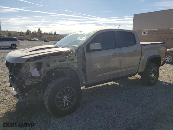 2022 Chevrolet Colorado 4WD ZR2 with VIN 1GCGTEEN4N1271054, listed as a Copart auction lot 87038104 with 13,697 mi miles and Salvage Title. Bid and sale history available at carsss.com. Image 1.
