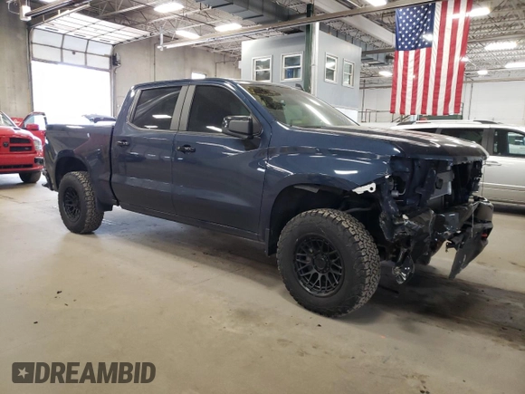 2021 Chevrolet Silverado 1500 LT Trail Boss with VIN 1GCPYFED9MZ349276, listed as a Copart auction lot 55455165 with 69,103 mi miles and Salvage Title. Bid and sale history available at DreamBid. Image 4.
